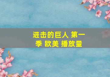 进击的巨人 第一季 欧美 播放量